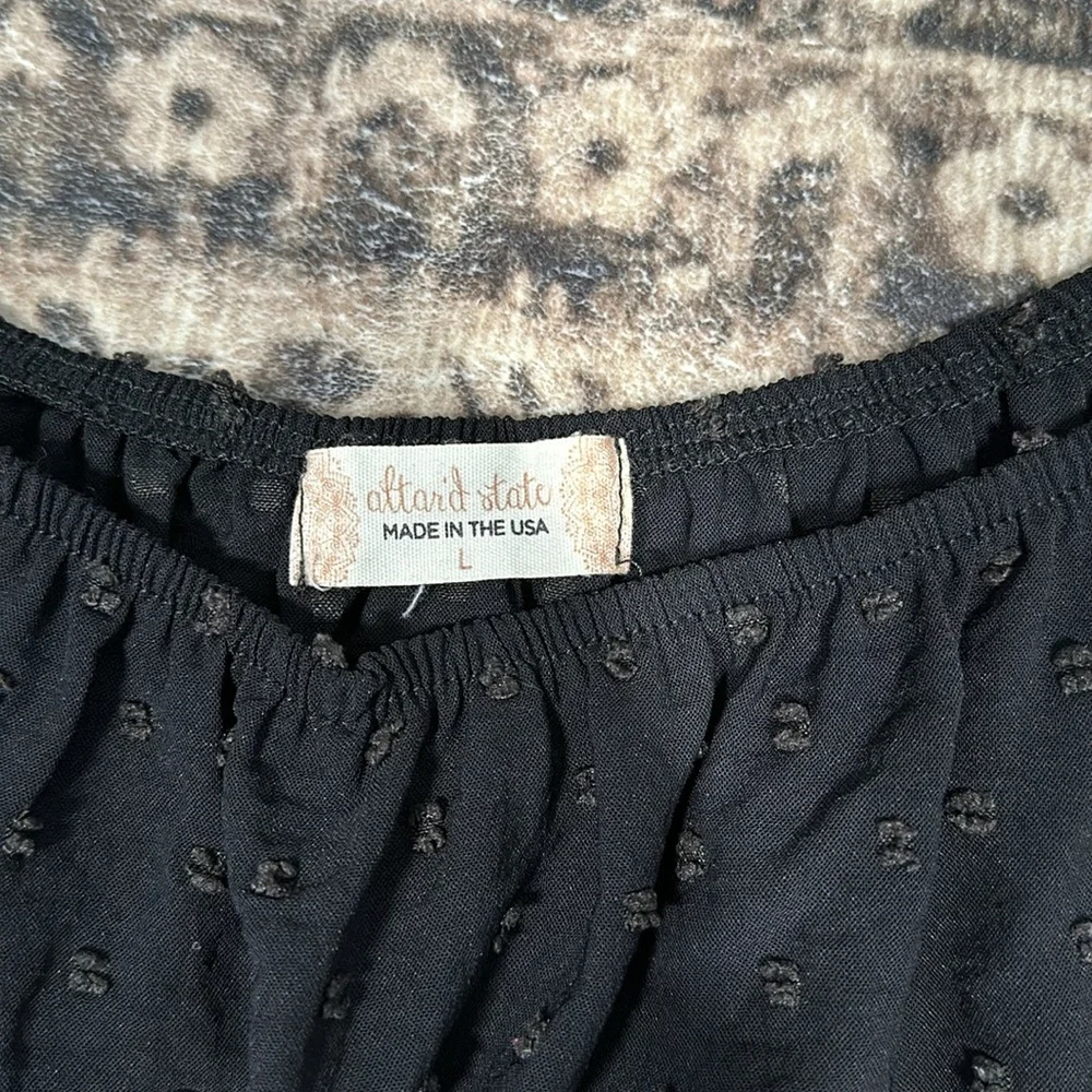 Altar'd State Dark Blue Flutter Sleeve Mini Dress - Picture 3 of 6